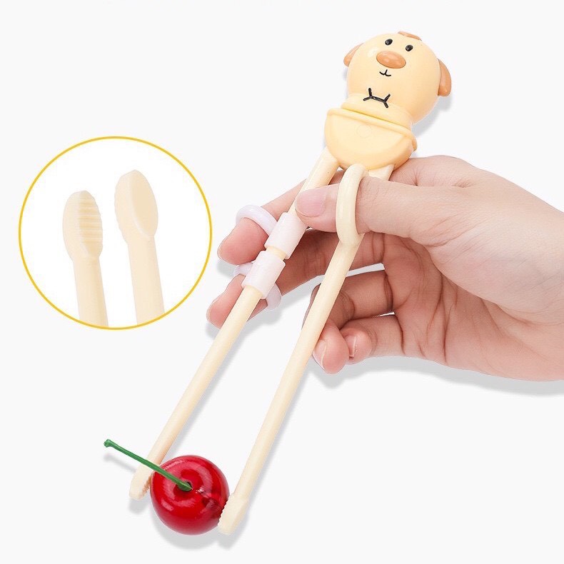 Đũa tập ăn xỏ ngón hoạt hình cho bé