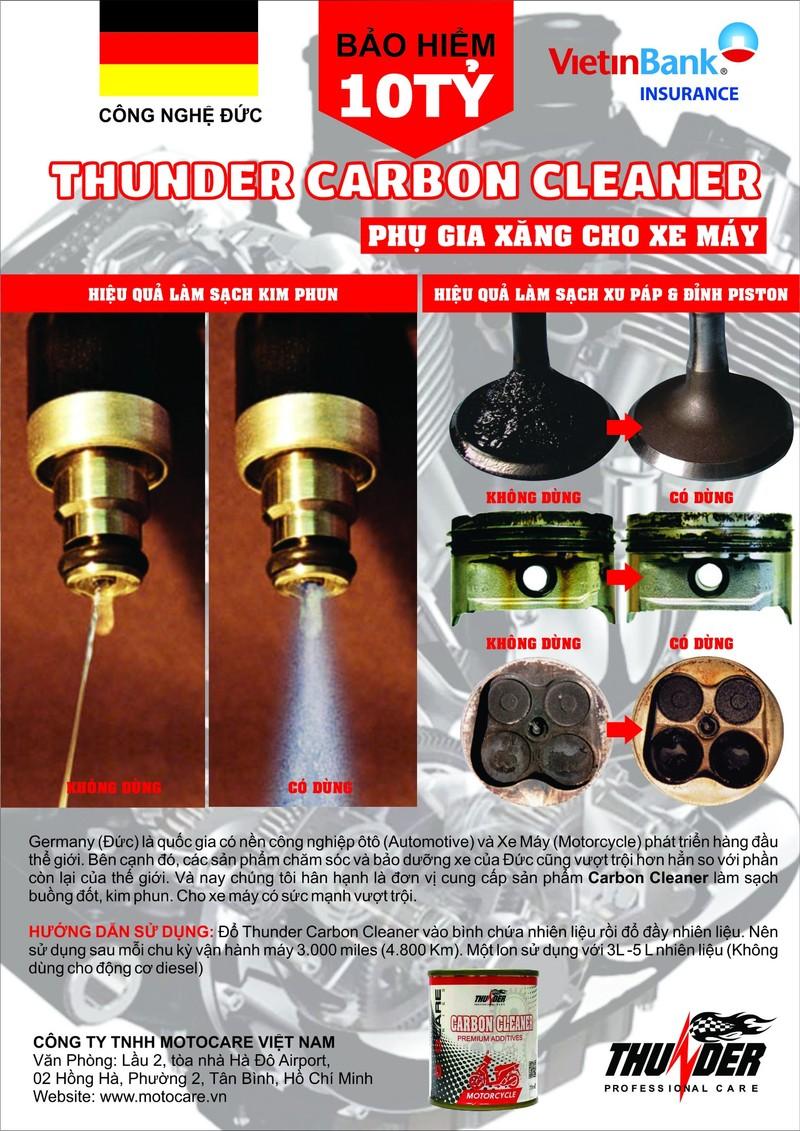 [HCM]Compo 2 chai súc rửa động cơ và vệ sinh buồng đốt thunder