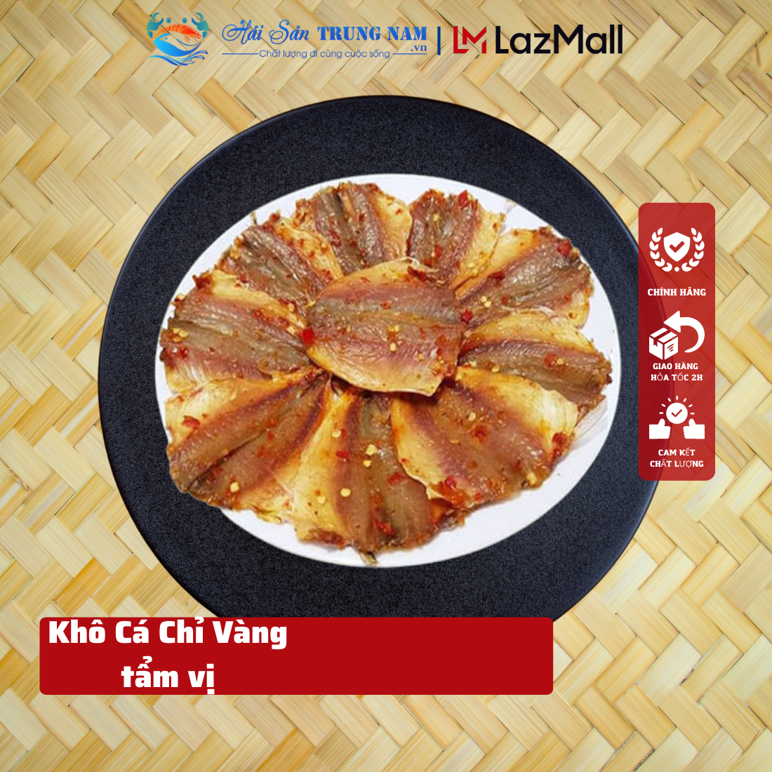 Khô Cá Chỉ Vàng Tẩm Gia Vị (Túi 500gr)