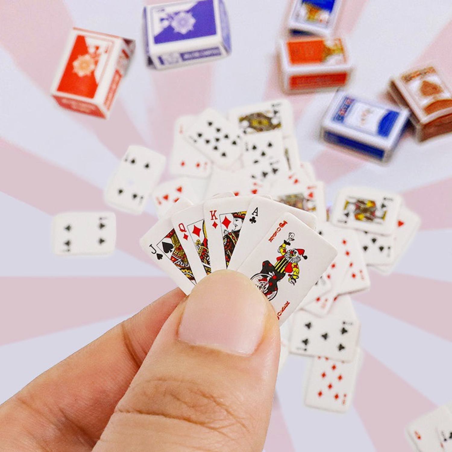 Bộ bài Tây poker siêu mini tí hon