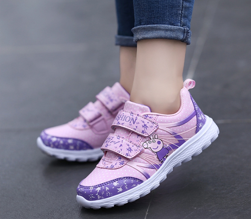 Giày cho bé gái in hình Heo Peppa TA036