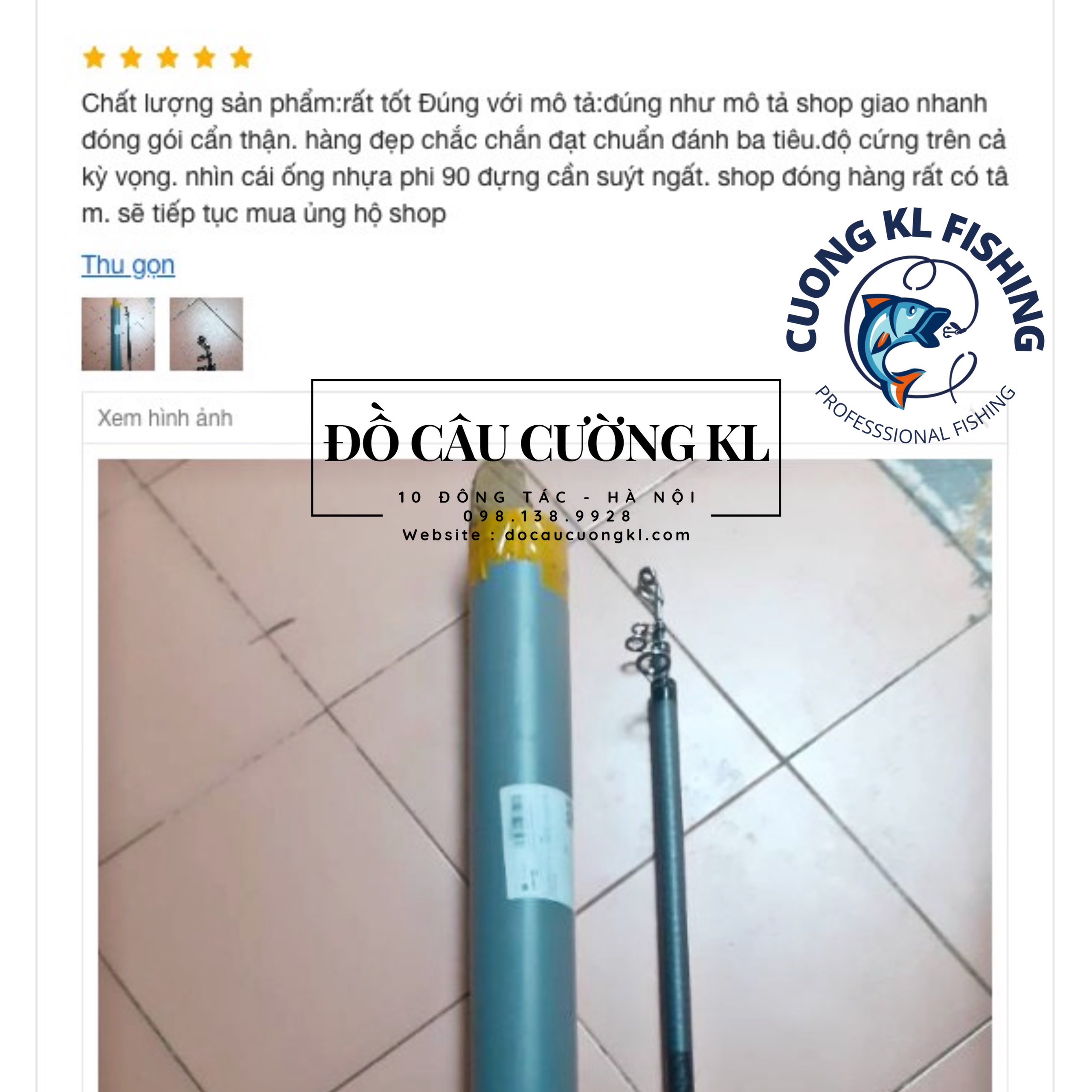 Cần đánh ba tiêu Gama có cài máy chuyên CÂU TIÊU, CÂU BIỂN