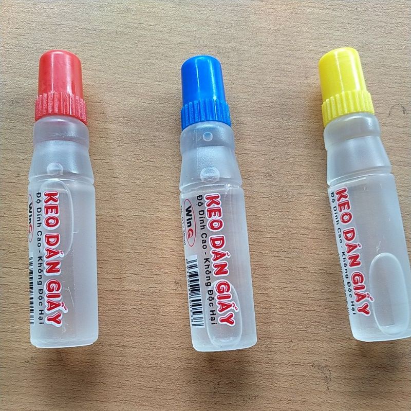 (Giá sỉ) Lốc 12 chai Keo Dán Giấy 30ml WinQ (mã: GL-01)