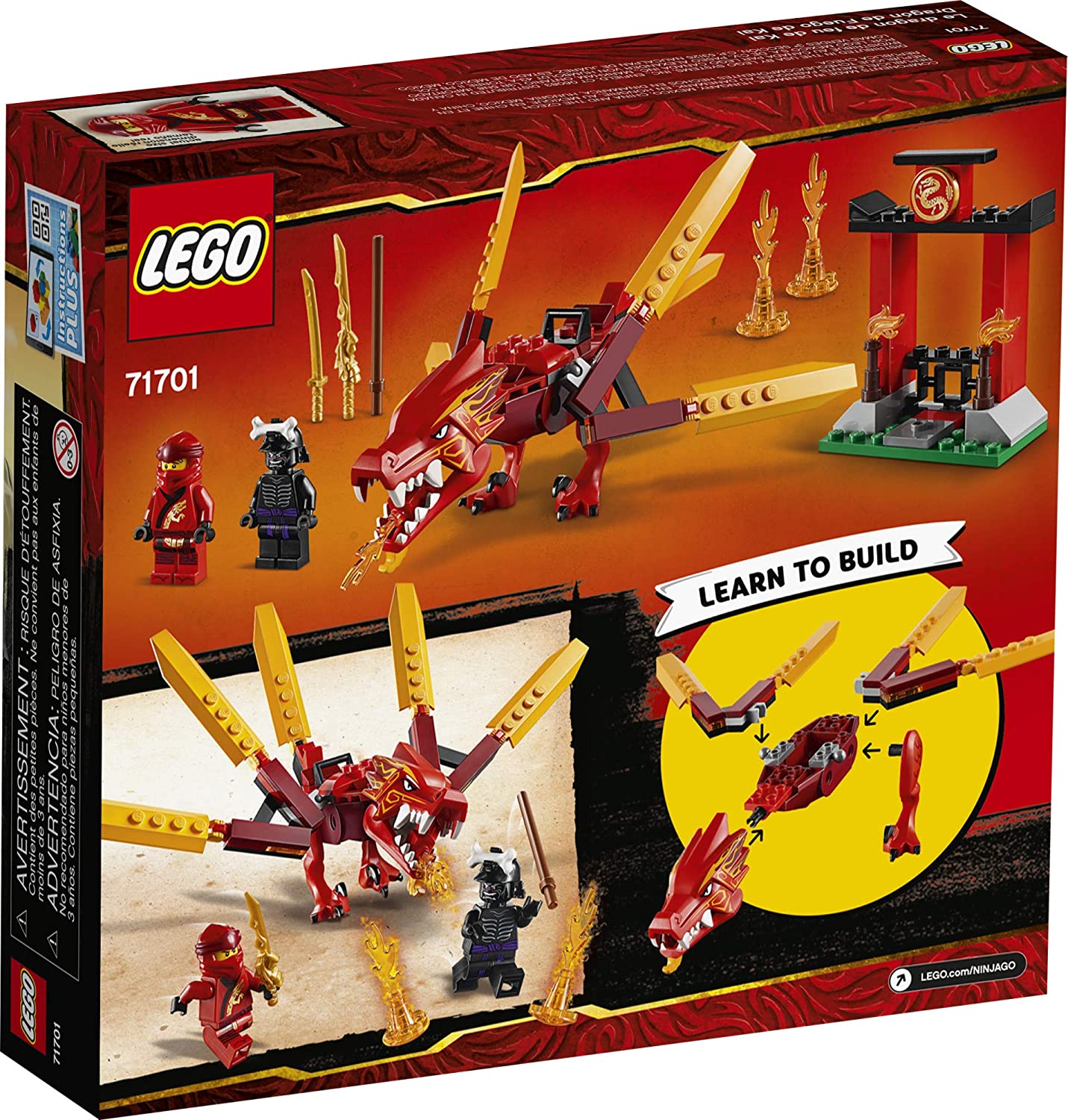 Đồ chơi LEGO NINJAGO - Rồng Lửa Của Kai - Mã SP 71701