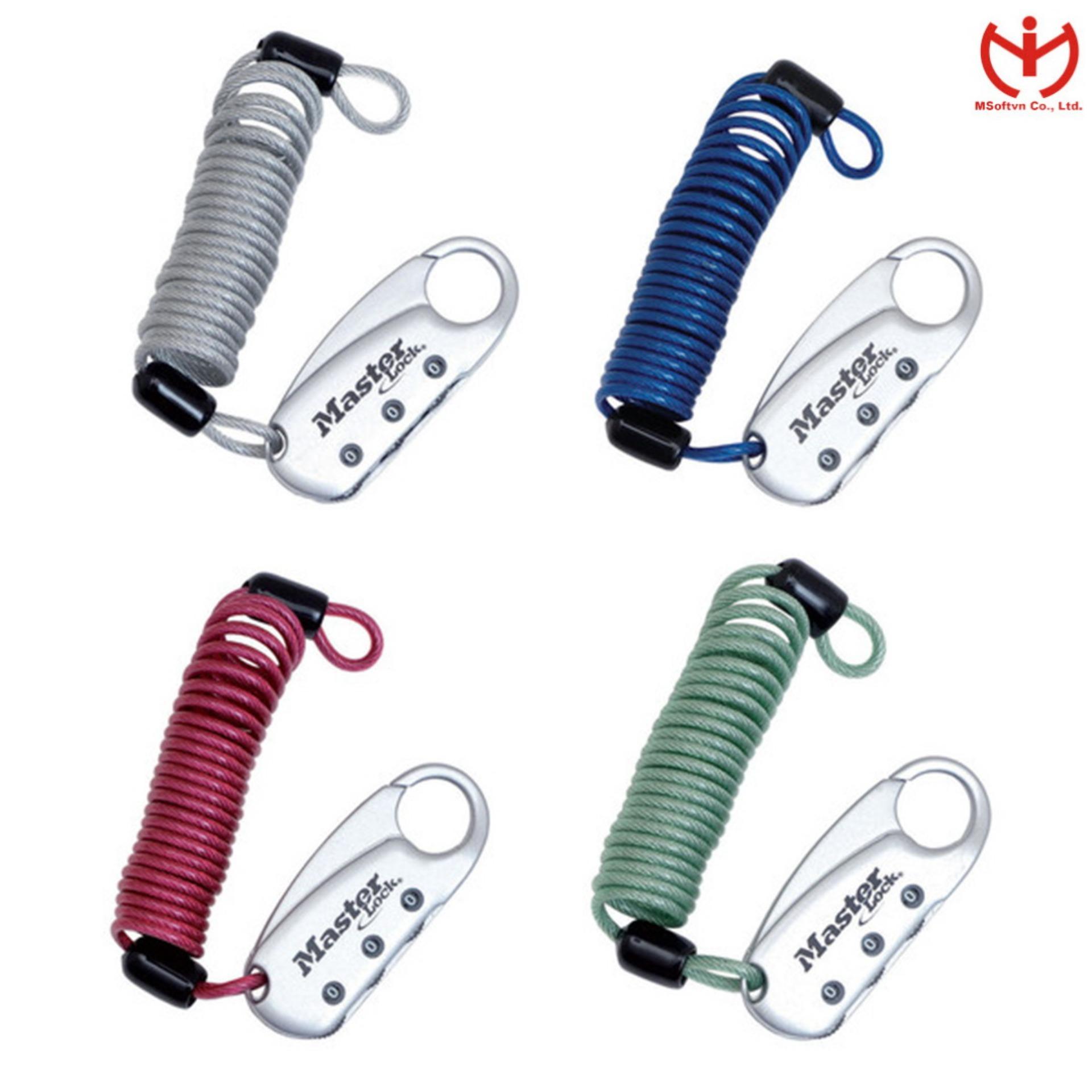 Master Lock Model No. 1559EURDCOL 60mm set-your-own combination backpack lock; assorted colours
