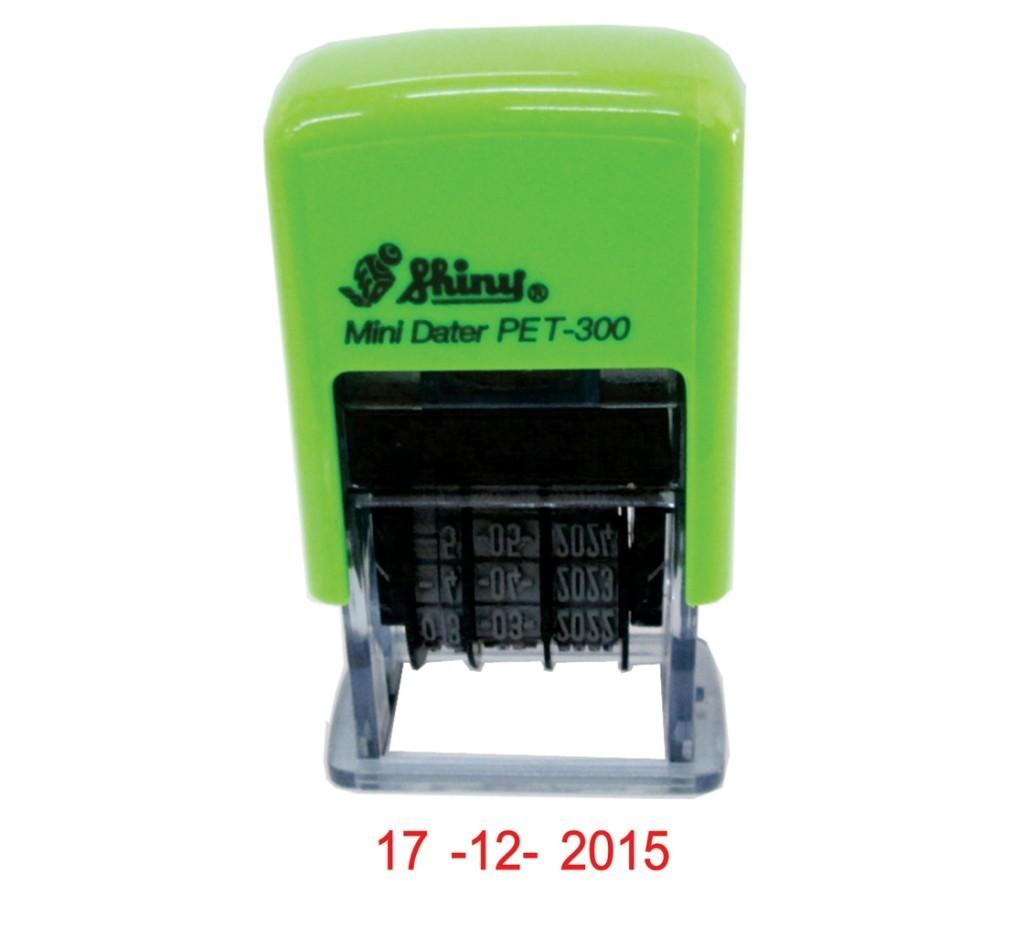 [HCM]Dấu tự động Shiny S-300 đóng ngày tháng năm-MIni dater Số cao 3mm-có mực sẵn