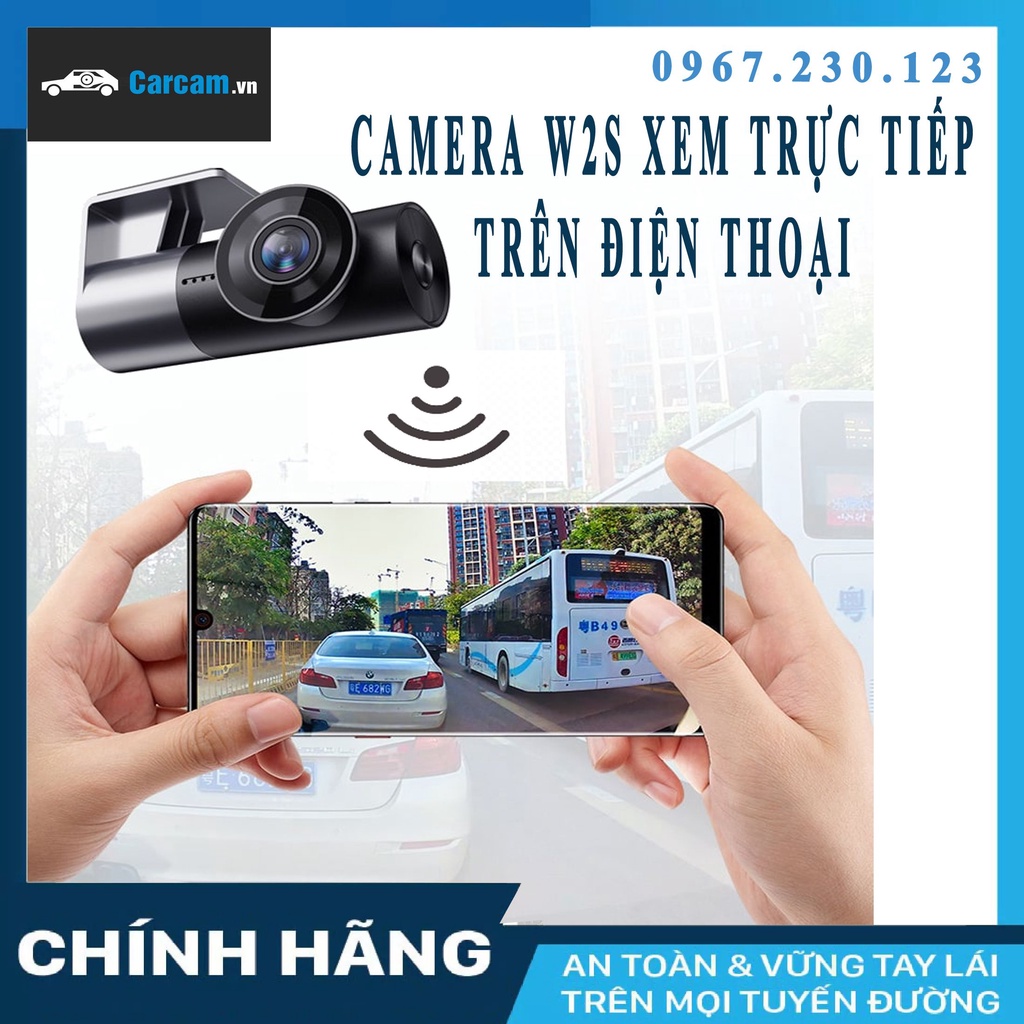 CAMERA HÀNH TRÌNH CARCAM W2S WIFI 2021