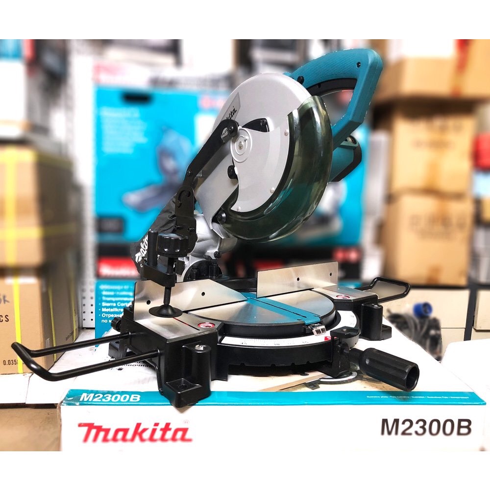 Máy cắt đa góc sử dụng lưỡi 255mm cắt nhôm, gỗ 1500w makita m2300b - hàng chính hãng