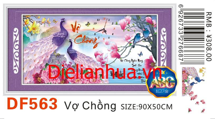 Tranh đính đá vợ chồng_df563_90*50cm