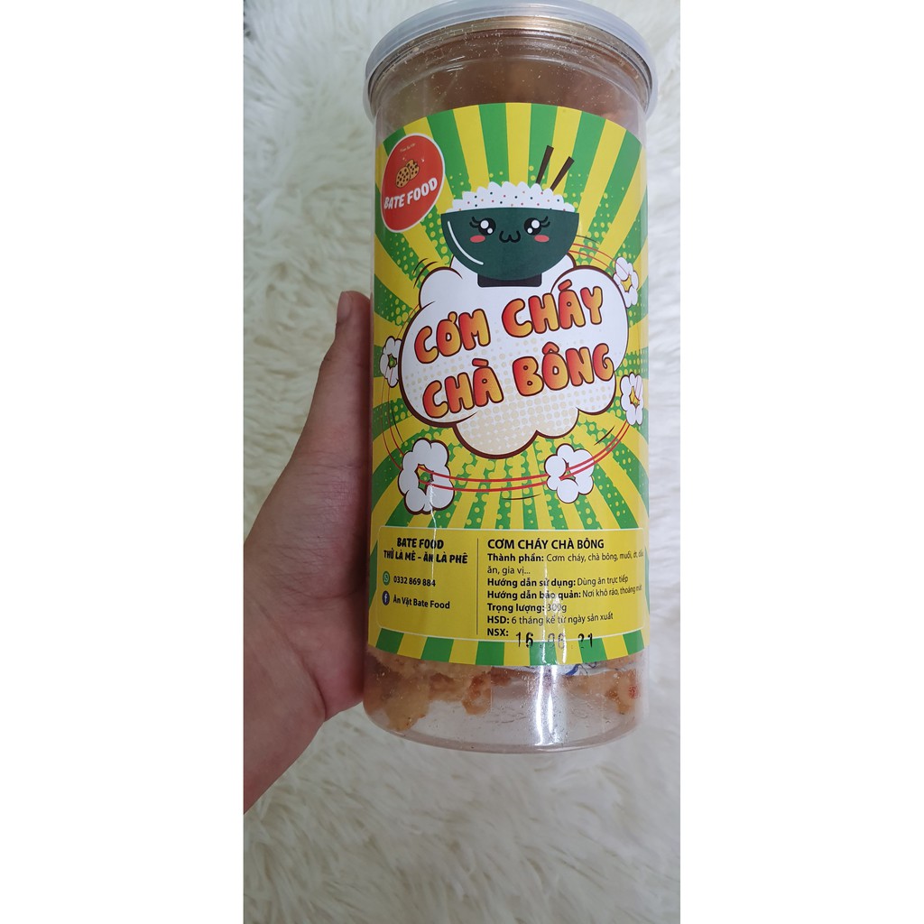 Cơm Cháy Lắc Chà Bông 300g Siêu Ngon Đồ ăn vặt