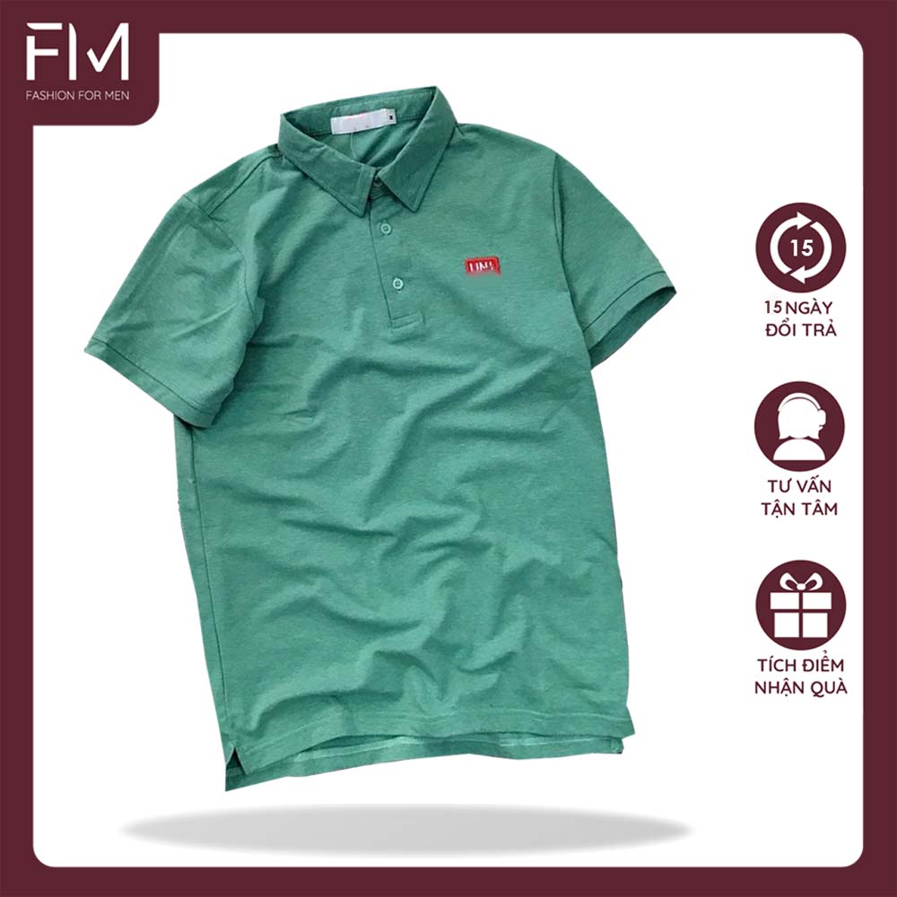 Áo thun cổ bẻ thời trang thêu logo nổi cao Cấp - FORMEN SHOP - FMPS002