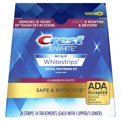 Miếng dán trắng răng Crest 3D White Glamorous White Whitestrips - LẺ 1 MIẾNG