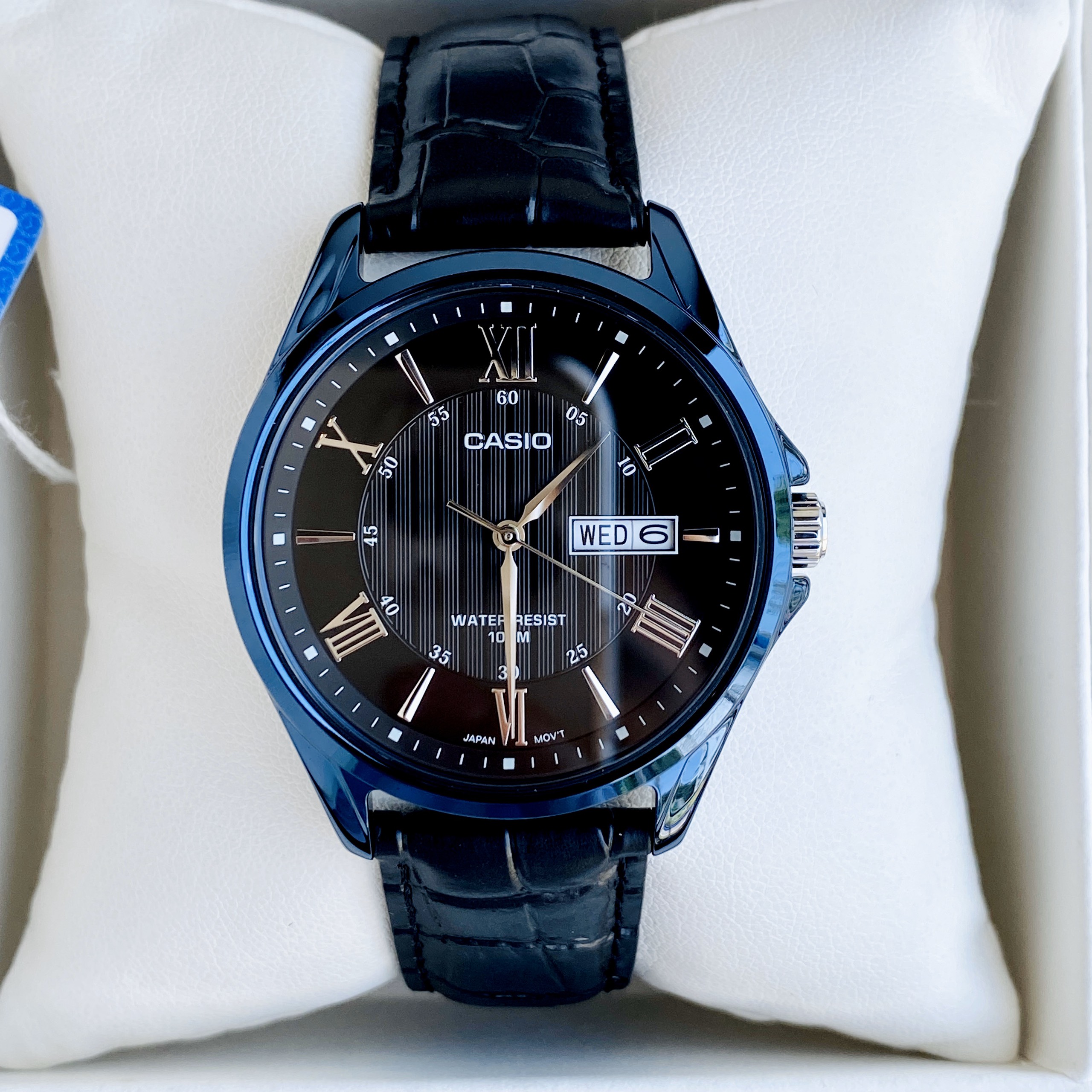 Đồng hồ nam dây da Casio MTP 1384BUL-1