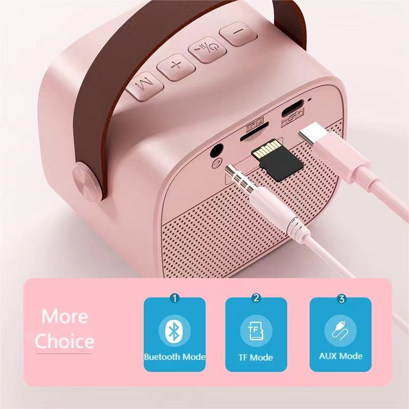Bộ Loa Bluetooth kèm Micro không dây Karaoke Mini K1 (giao màu ngẫu nhiên)