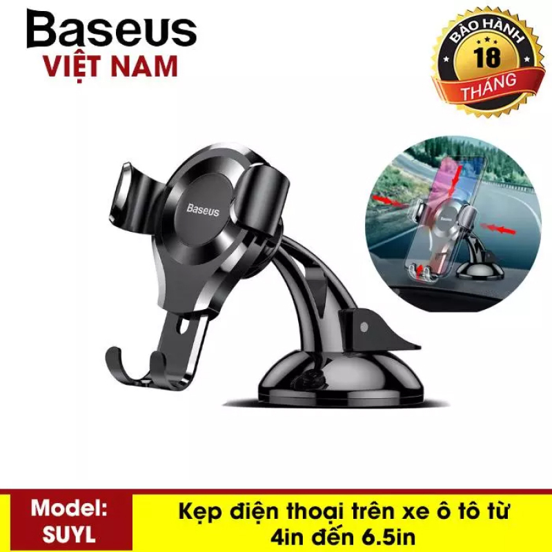 Kẹp điện thoại - Giá đỡ điện thoại trên ô tô, xe hơi gắn taplo Baseus SUYL-XP01 sang trọng hiện đại - Phân phối bởi Baseus Vietnam
