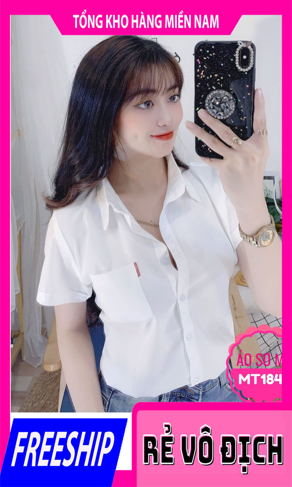 Áo sơ mi công sở nữ mt1847 🎀 hàng đẹp 🎀 ảnh thật 🎀 sơ mi tay ngắn 🎀 áo sơ mi trắng 🎀 áo sơ mi nữ đi học 🎀 áo sơ mi basic 🎀 áo sơ mi trơn 🎀 áo sơ mi đơn giản 🎀 áo sơ mi nữ tay ngắn