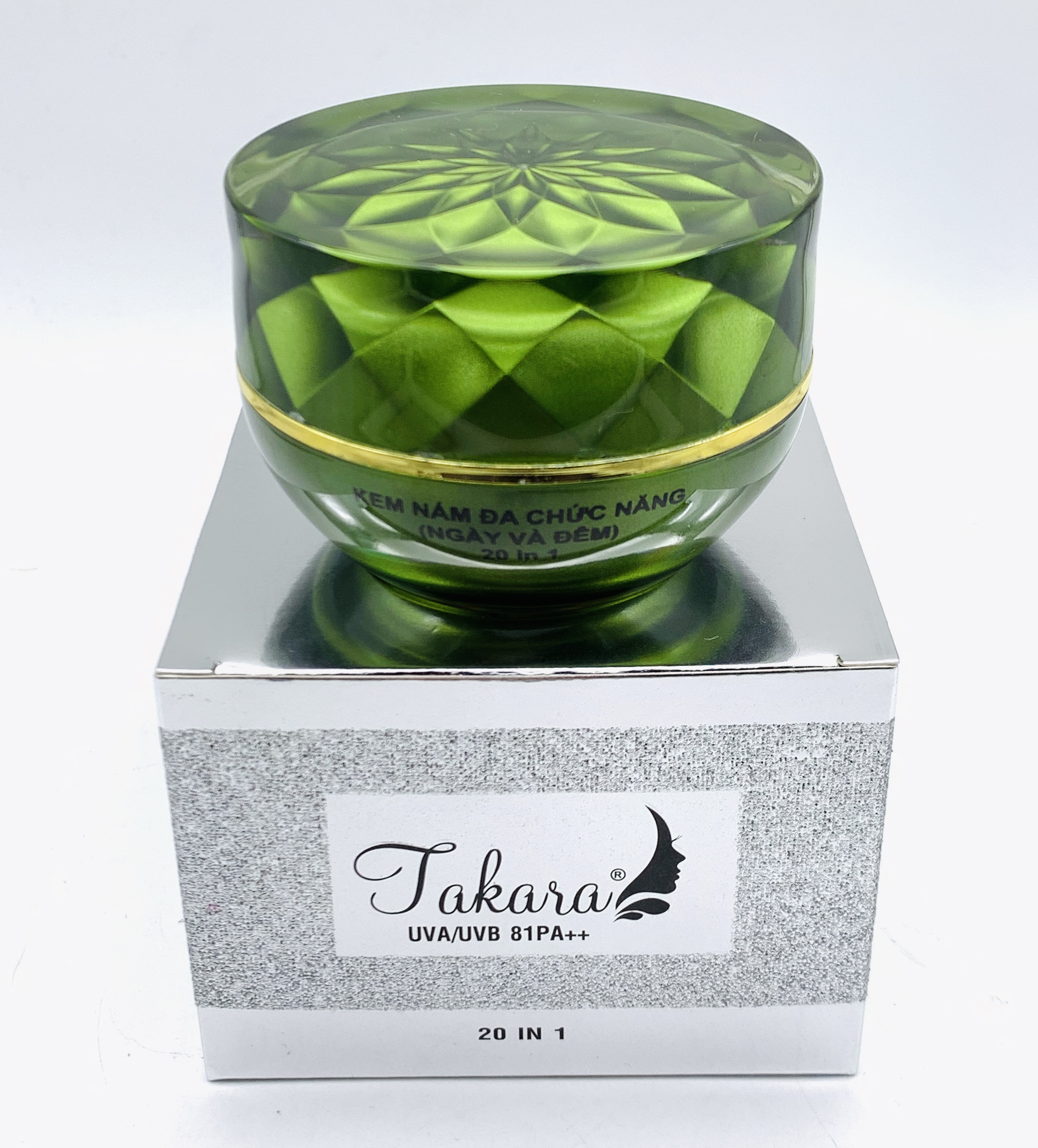 Kem TAKARA 20in1 Nám - Tàn nhang - Đồi mồi đa chức năng ngày và đêm 35g + Tặng Sữa Rửa Mặt Takara