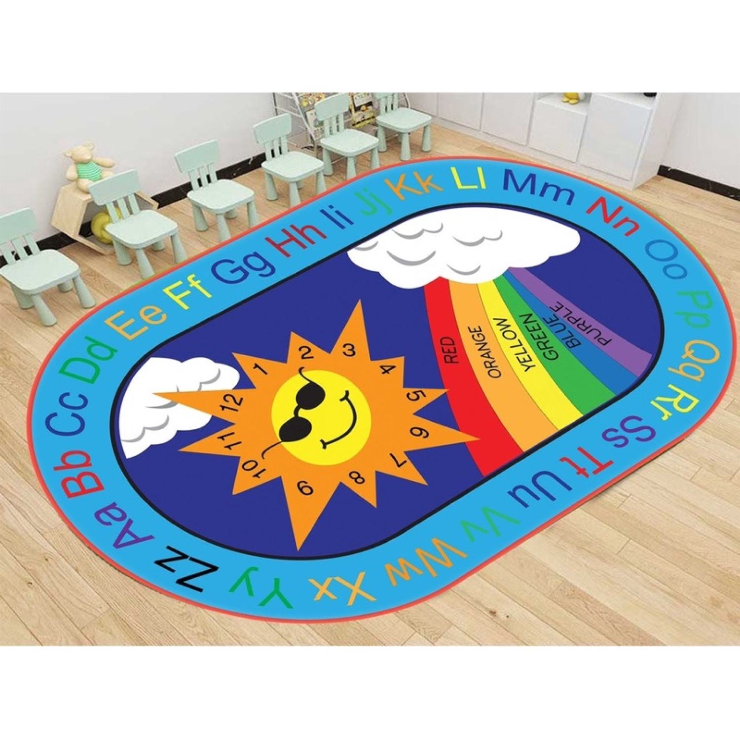 Thảm circle Montessori cao cấp kích thước 1.6mx2m20 và 2m*3m