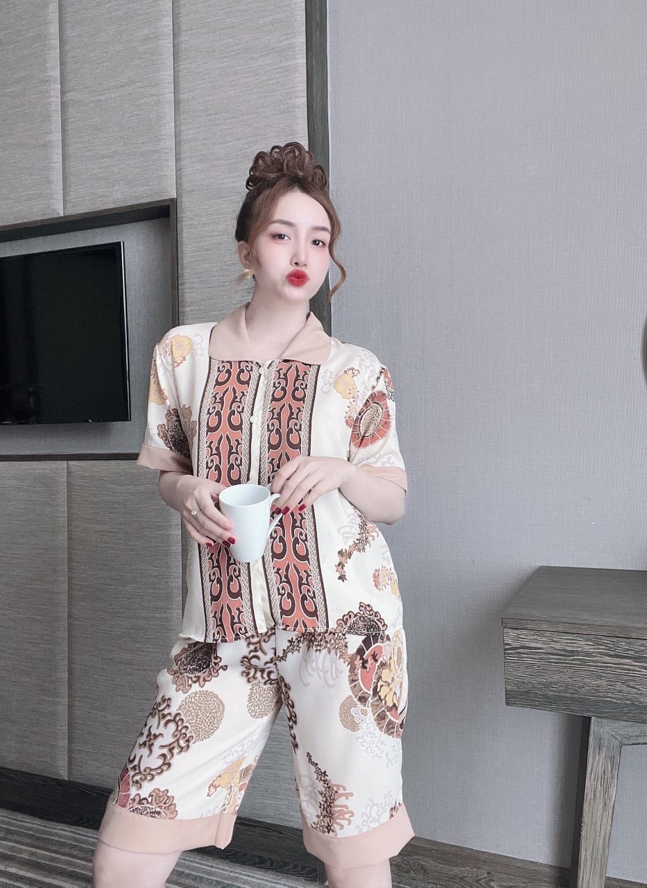 Set Lụa Ngố Hot Siêu Sang Vải Mango Cao Cấp( dưới 58kg)- Mẫu mặc hàng thật chụp