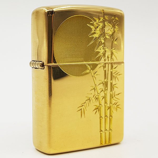 Bật lửa Zippo khắc CNC trăng trúc Z166
