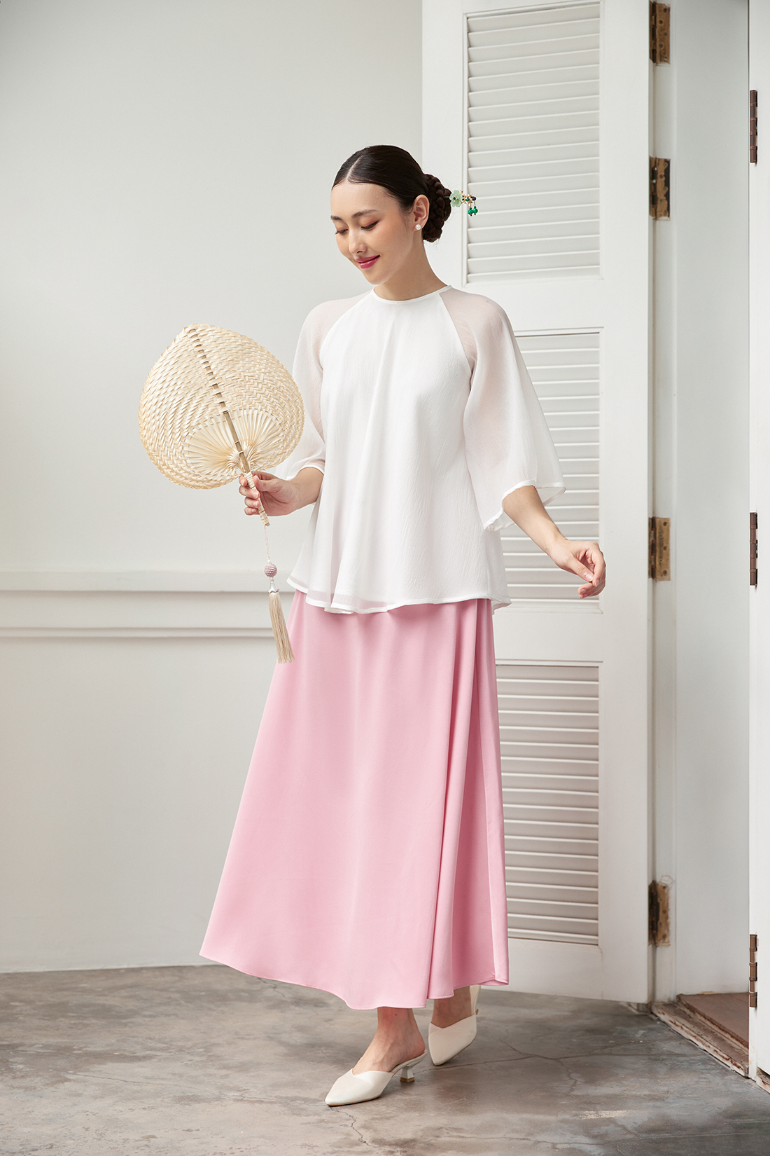 Nosbyn - Chân Váy Lụa Xoè - N311-S001
