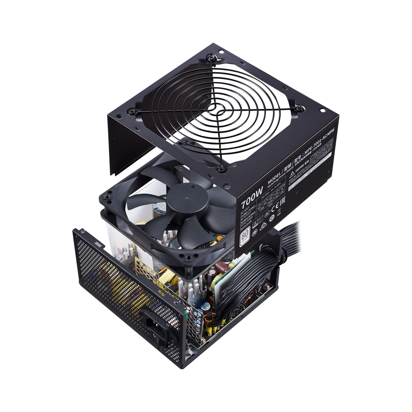 Nguồn máy tính Cooler Master MWE 700 WHITE 230V - V2