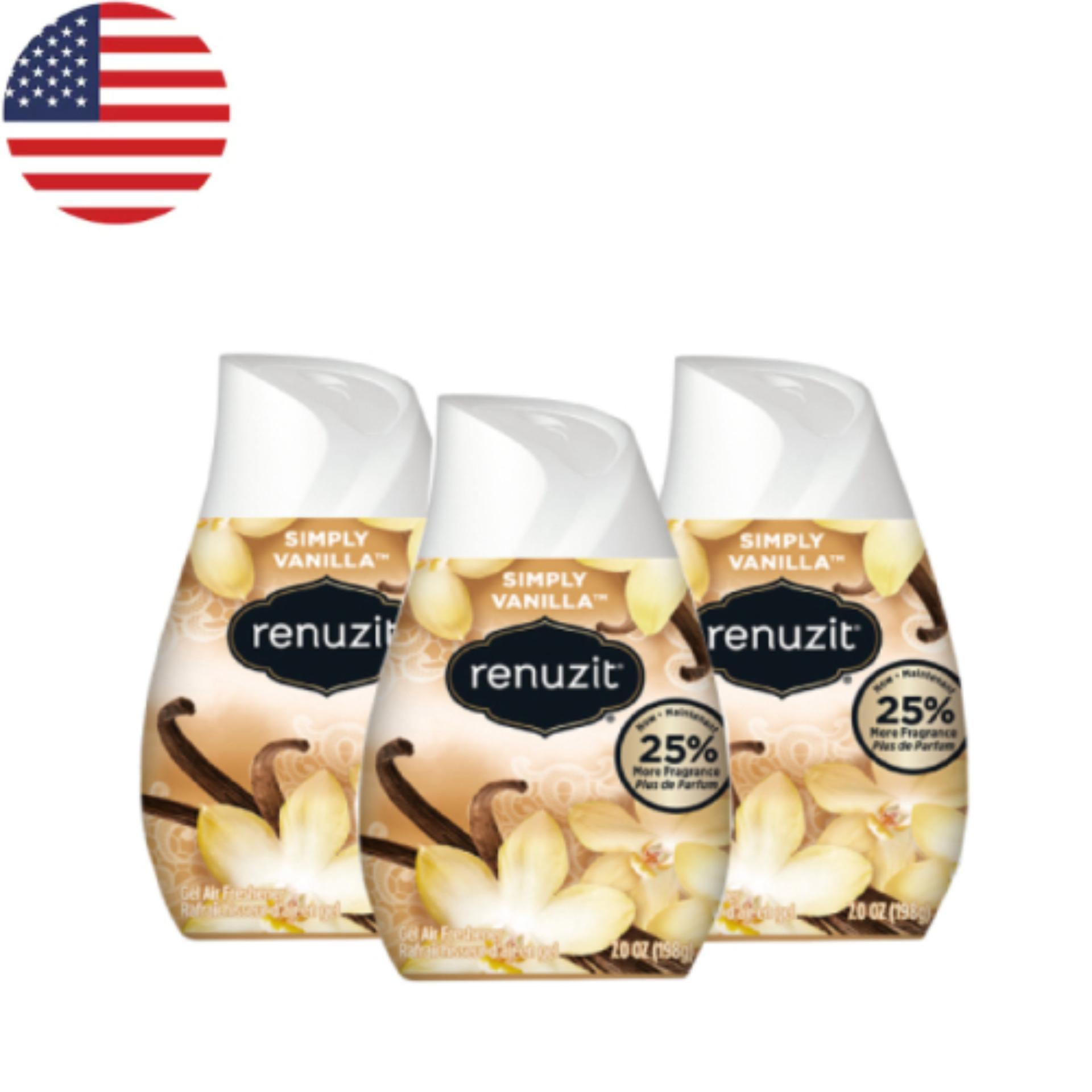[HCM]Sáp thơm phòng Renuzit Simply Vanilla 198g (Đồng đỏ)
