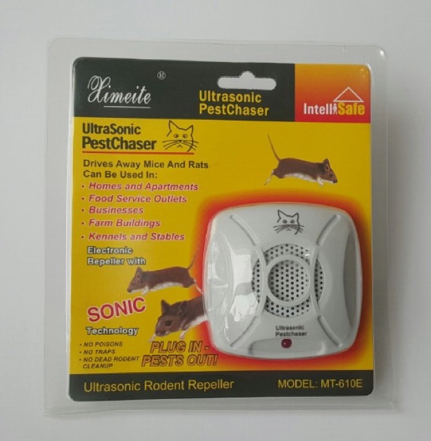 Máy đuổi côn trùng, chuột Ulstrasonic Pestchaser MT-610E