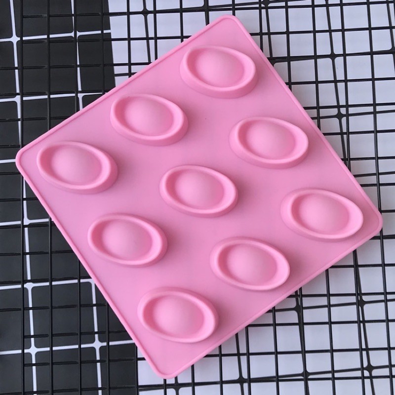 KHUÔN BÁNH RAU CÂU SOCOLA SILICON 9 THỎI VÀNG