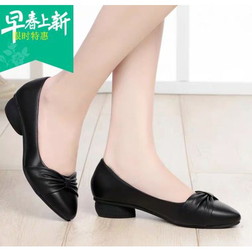 Giày búp bê nơ xoắn cực đẹp đi mưa