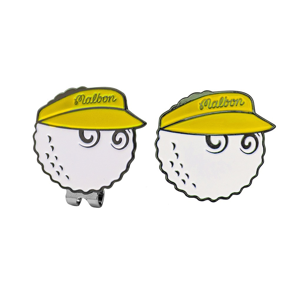 Malbon Golf Hat Clip Magnetic Golf Mark Green Ballmarker Device Golf Supplies #2204