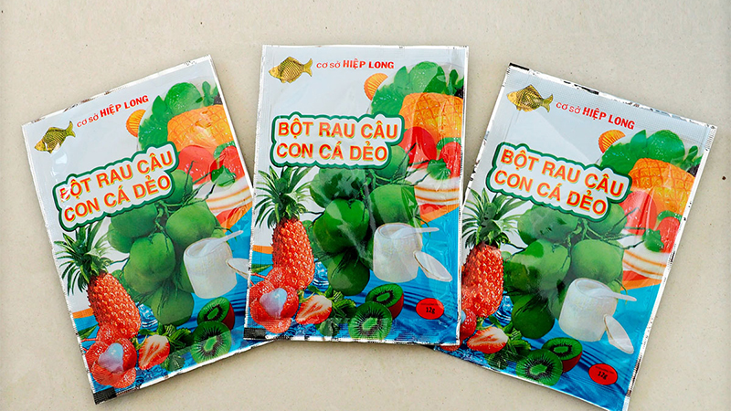 Bột rau câu con cá dẻo