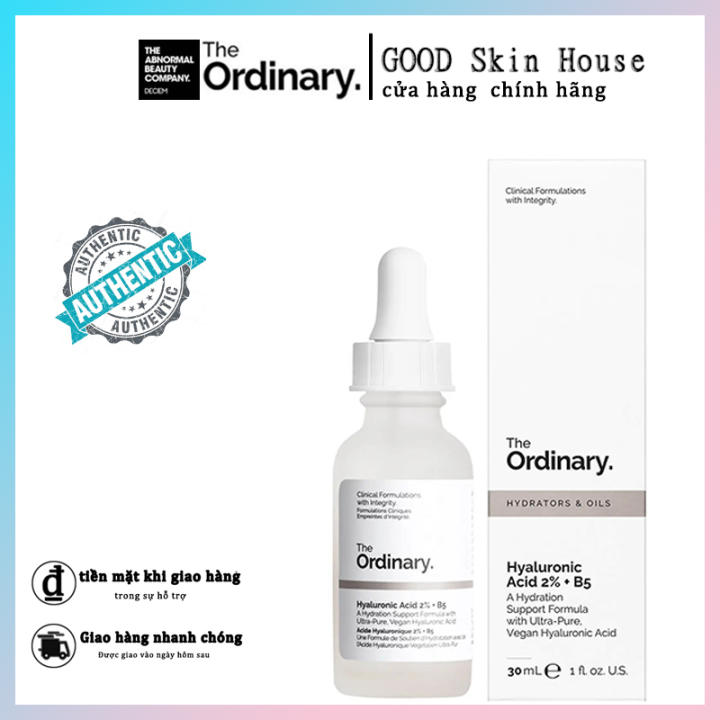Tinh chất phục hồi da The Ordinary Hyaluronic Acid 2% + B5 ( 30mL )】The Ordinary Hyaluronic Acid 2% + B5 Hydration Support Formula 30ml Serum &…