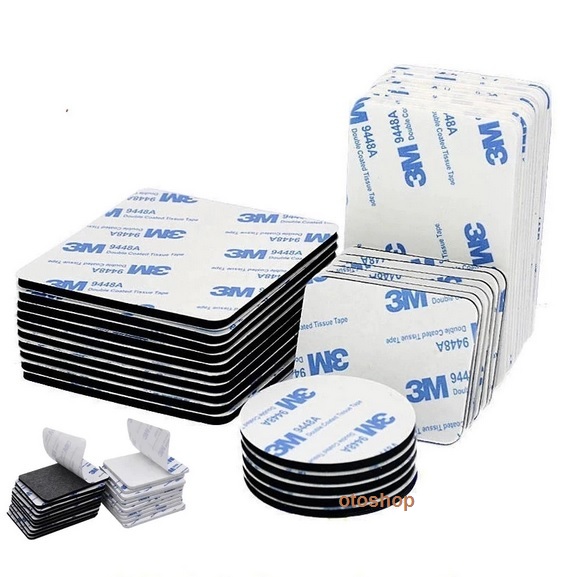 Set of 10 3m 9448A Double-Sided Adhesive Stickers