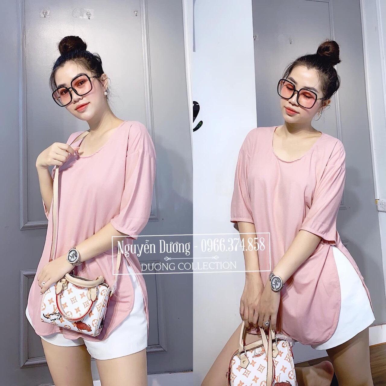 Áo form dài xẻ tà basic cực hót. NU35041