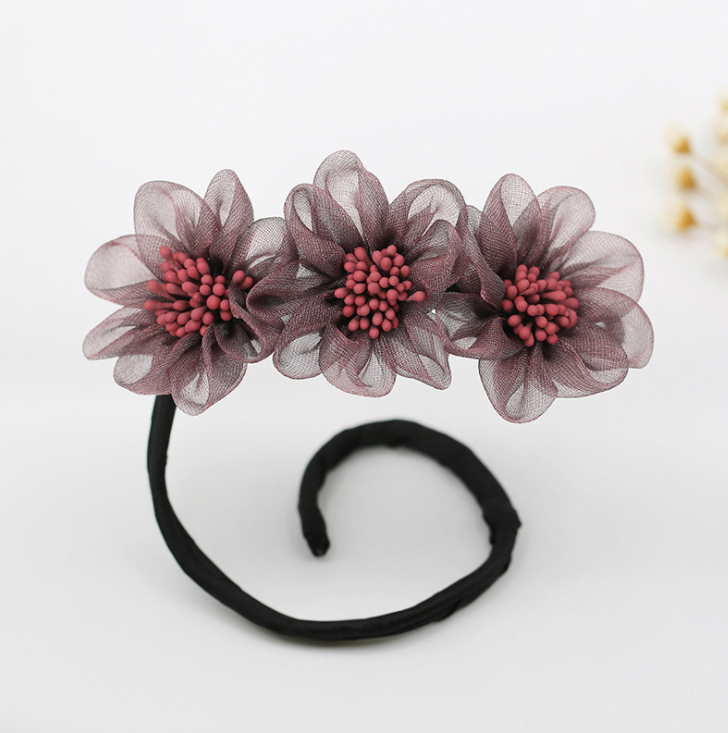 Dây hoa nhiều mẫu tạo kiểu tóc búi dễ dàng