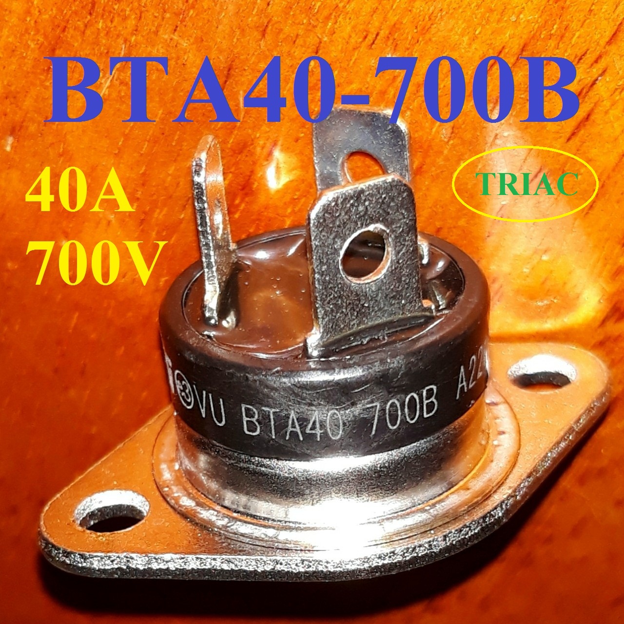 Triac BTA40-700B 40A 700V ( Mã 184 ) BTA 40 – 700B