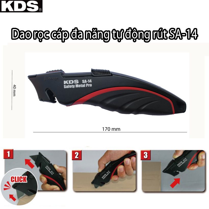 Dao rọc cáp đa năng tự động rút kds sa-14