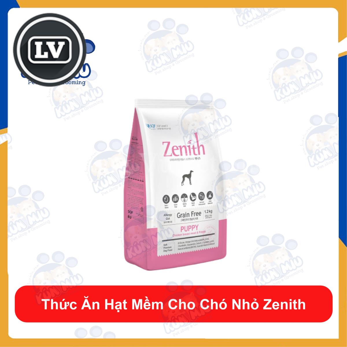 Thức ăn cho chó con dạng hạt mềm Zenith Puppy 1.2kg