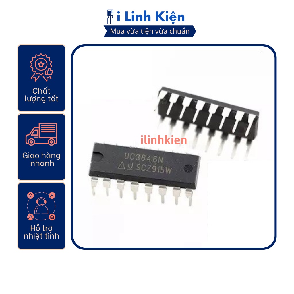 UC3846 UC3846N DIP-16 chính hãng TI