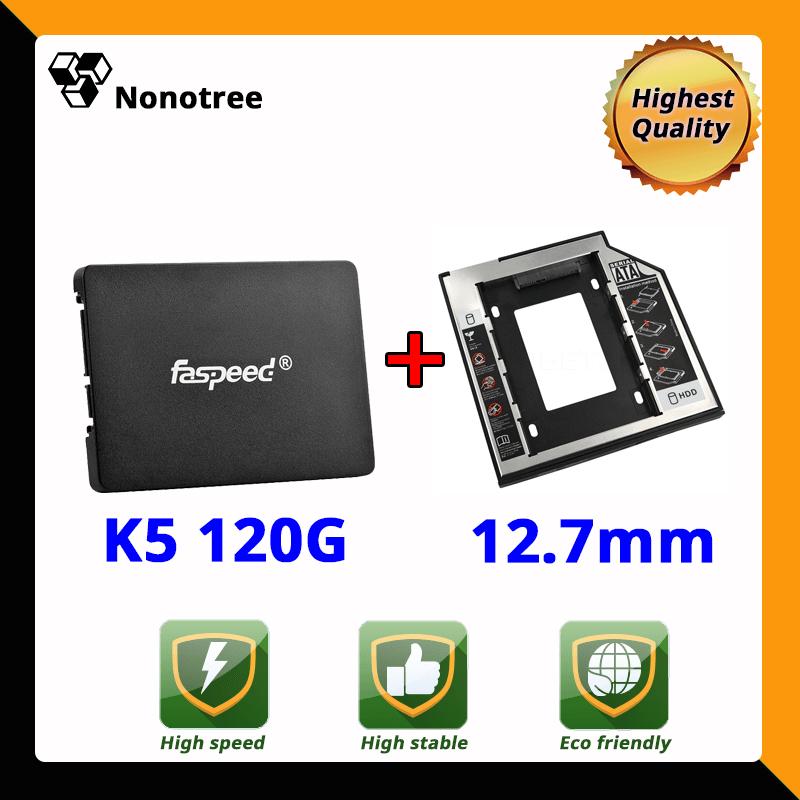 Ổ cứng SSD K5 120GB Faspeed SATA3 2.5inch 3 năm đổi mới Caddy 12.7mm Nonotree 90GB 128GB Tham khảo
