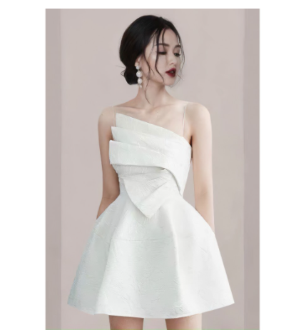 Đầm dự tiệc lệch vai