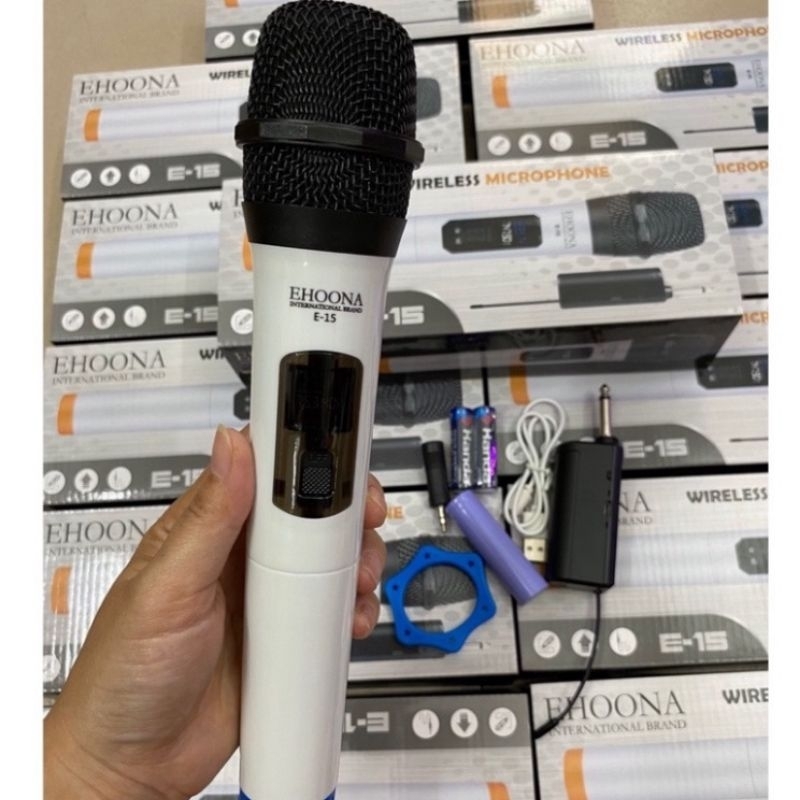 Micro Uhf Không Dây Ehoona E15 Âm Thanh Cực Hay