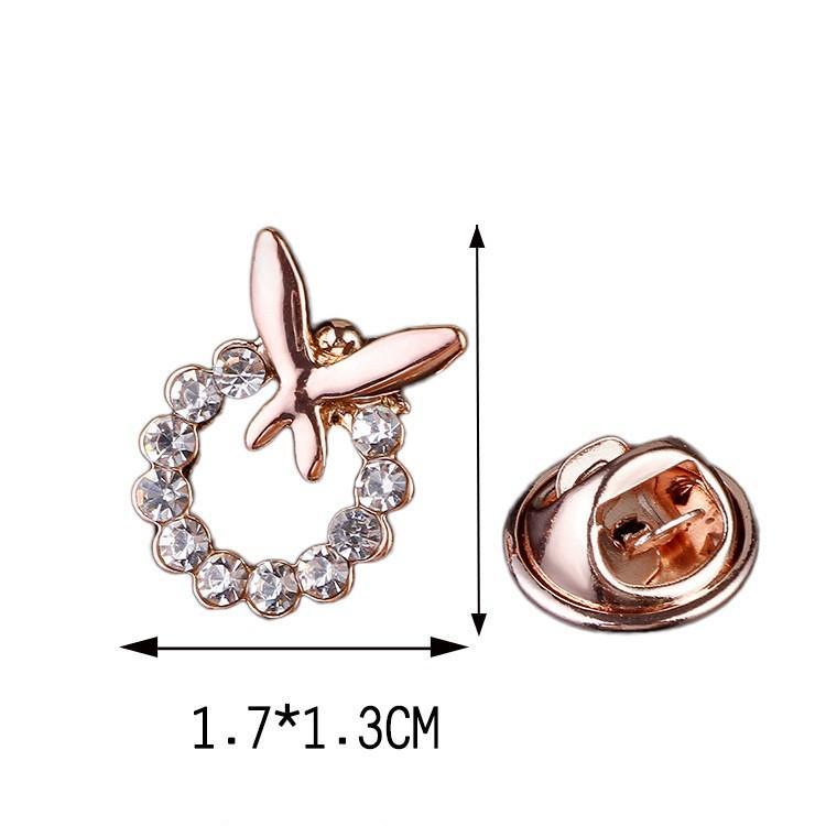 [HCM]Cài Áo Nữ Cánh Bướm Đính Đá CAOG-13.