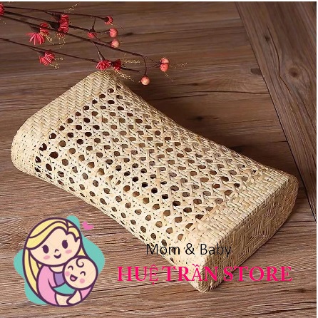 Gối mây tre đan, chất liệu mây tự nhiên cao cấp