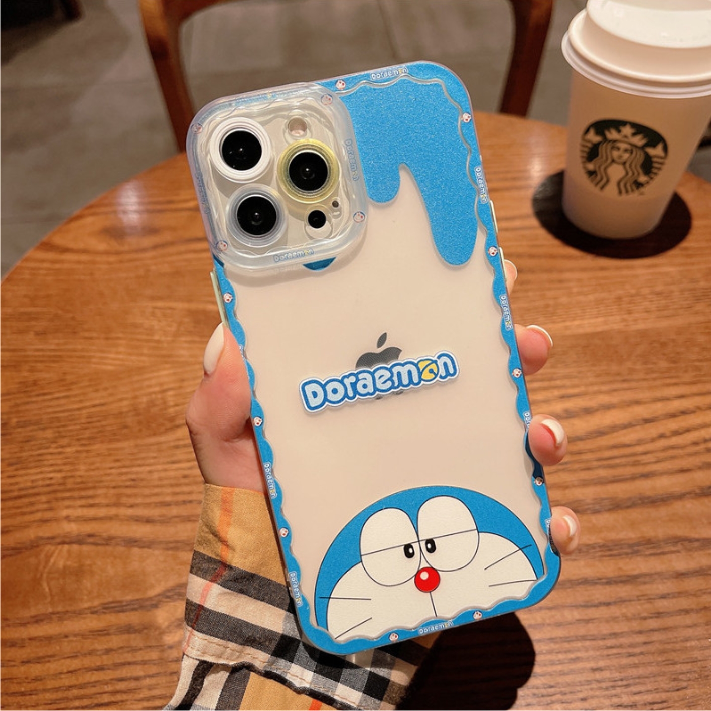 Ốp Lưng Silicon Chống Sốc Viền Nổi I AM DORAEMON