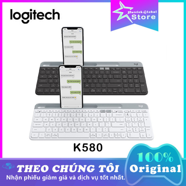 Bảng giá [Mới] Bàn phím Bluetooth không dây Logitech K580 Siêu mỏng Chế độ kép Hợp nhất Bàn phím văn phòng cho Máy tính để bàn Máy tính xách tay Máy tính bảng Bàn phím Phong Vũ