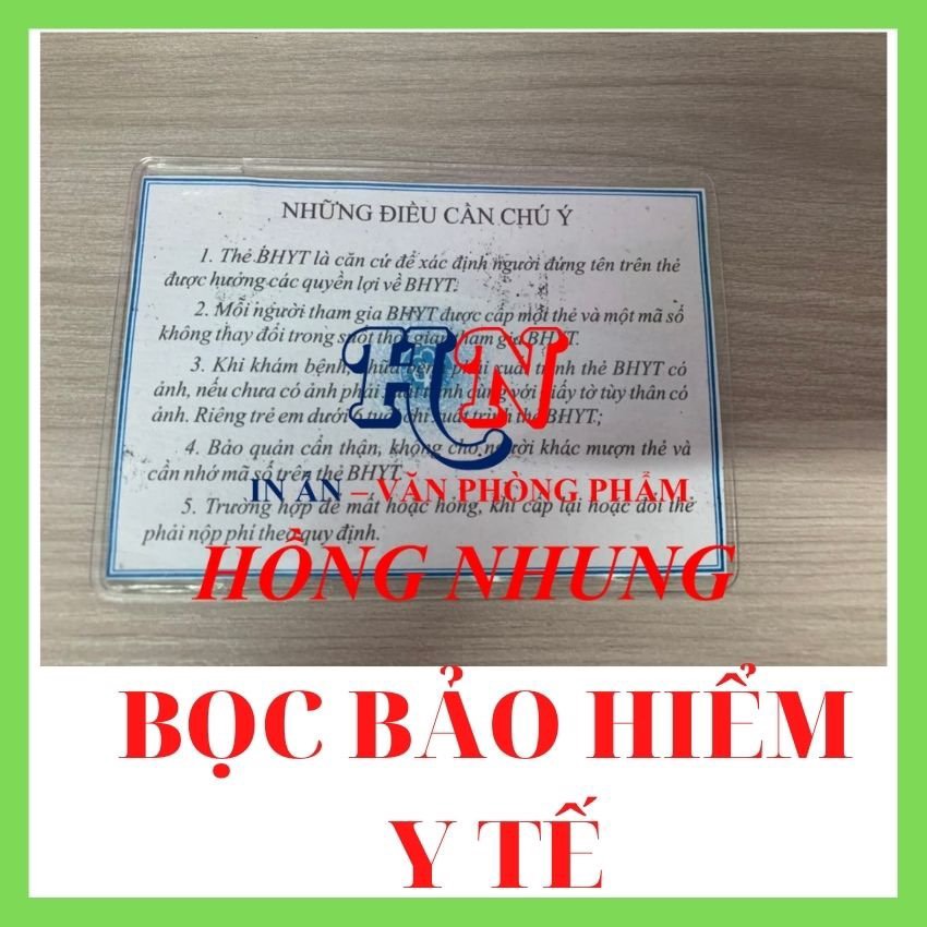 [ Hàng Hót]Combo sỉ 10/20 Cái bọc Bảo Hiểm Y Tế, Kích thước 103 mmx 73 mm, Bảo Vệ Thẻ Bảo hiểm Y Tế Không Bị Bong Tróc, Hư Hỏng