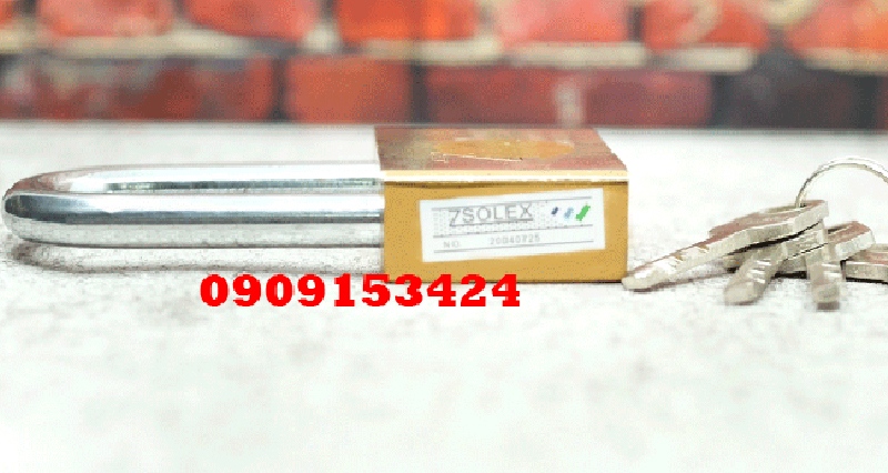 [HCM]Ổ KHÓA TREO CHÌA ZSOLEX 6P MÓC DÀI