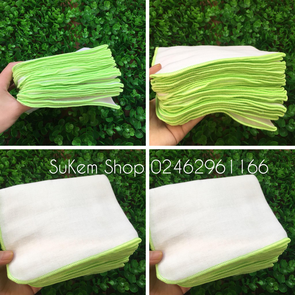 Khăn sữa 4 lớp Mipbi xuất nhật set 10c - Sukem Shop